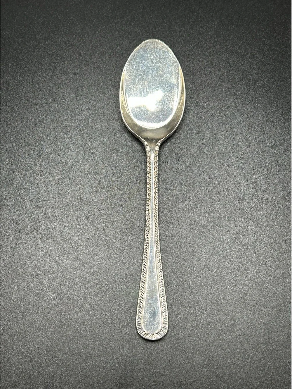Vintage Set Of 10 Heritage Birmingham Teaspoon Silver Plated Solid Handle 5.5 in